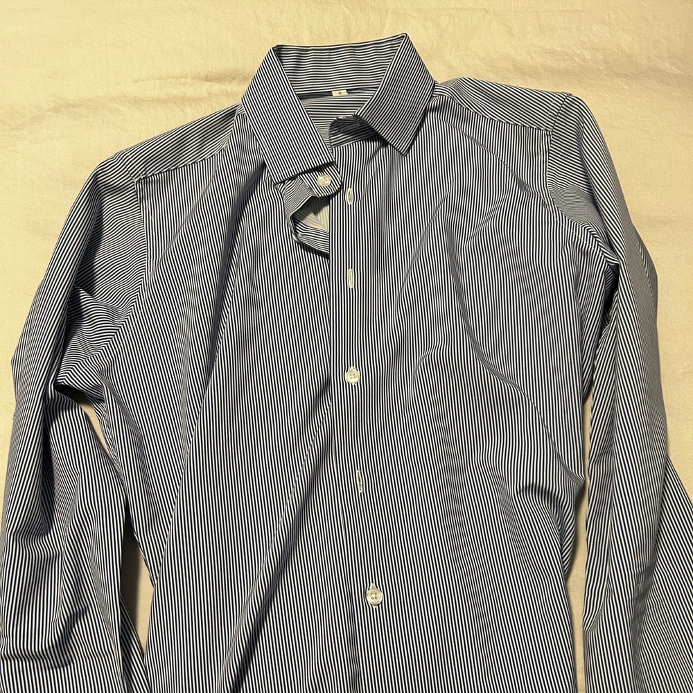 State & Liberty Blue and White Dress Shirt